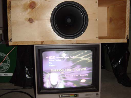 Driver on top of the television